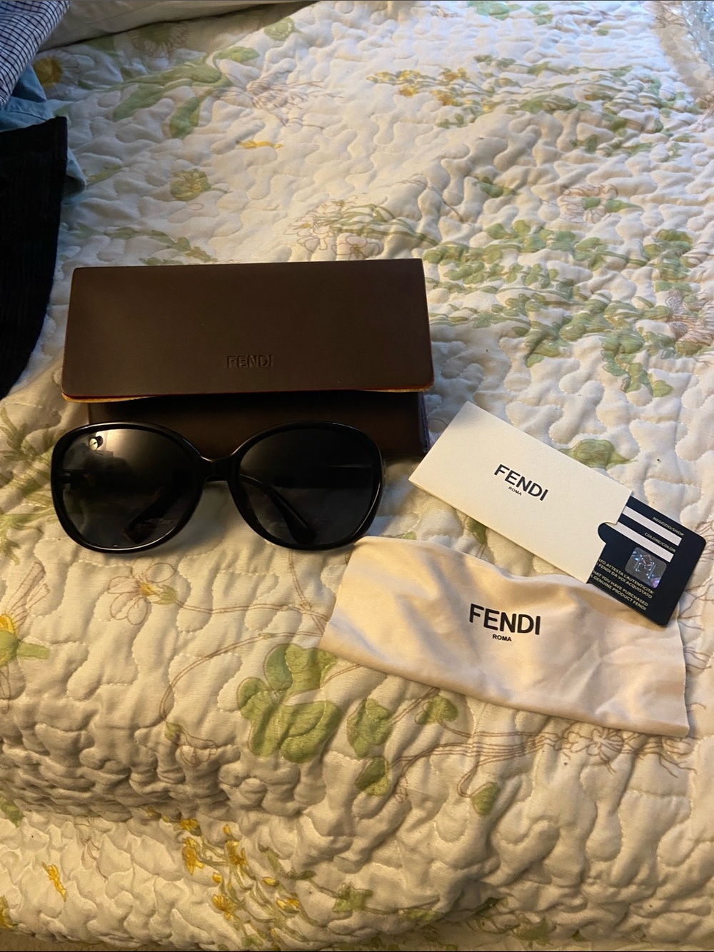 Fendi Black Oversized Round Women's Sunglasses
